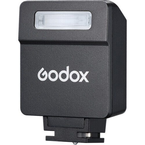 Godox iM22 välklamp kaldenurgast eestvaates