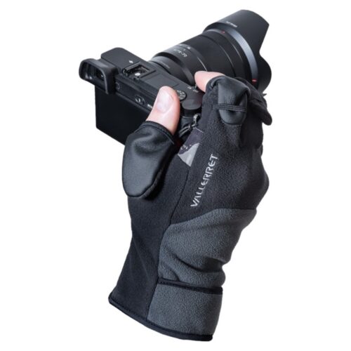 Kindad fotograafile VALLERRET Milford Fleece Glove - kaamera käes