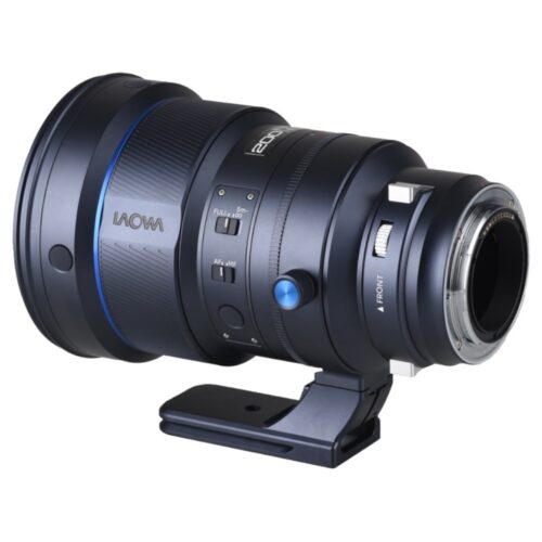 200mm f/2 Laowa AF Nikon Z vasakult vaade