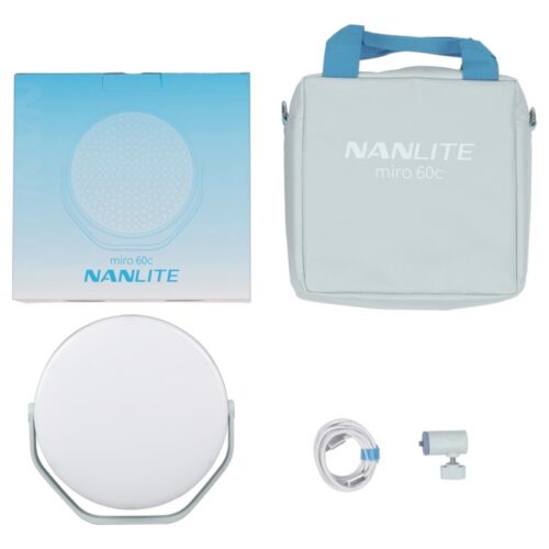 Nanlite Miro 60c LED täis-värviline ümmargune paneelvalgus