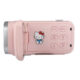 YASHICA Hello Kitty DigiPocket Camcorder külgvaade – roosa videokaamera nupupaneel ja Hello Kitty kujundus.