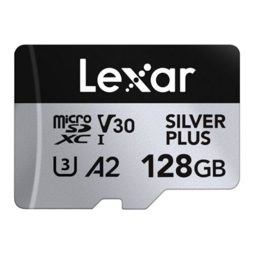 128GB Lexar microSDXC SILVER Plus 1066x U3 UHS-I R205 W150 V30