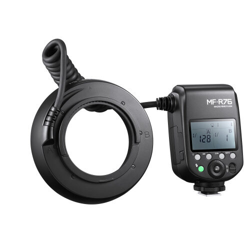 Godox MF-R76 makro rõngasvälk tagantvaates