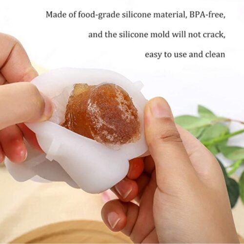 3D karu kujuline silikoonist jääkuubiku vorm. Värvilised karu kujulised jääkuubikud