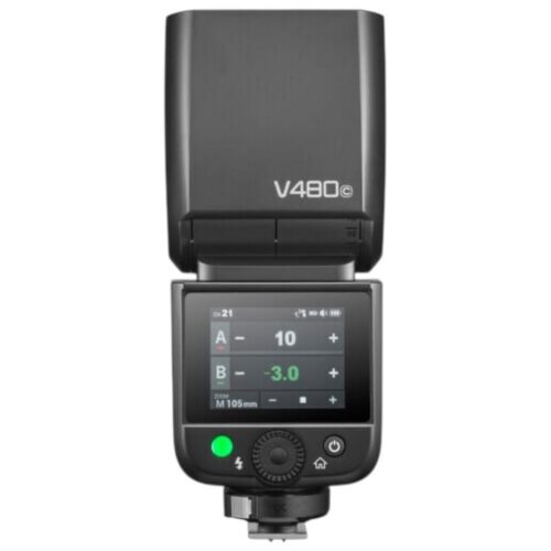 Godox V480 välklamp tagant vaates