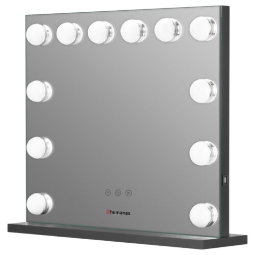 Humanas HS-HM02 Make-up Mirror with Led Lighting – black