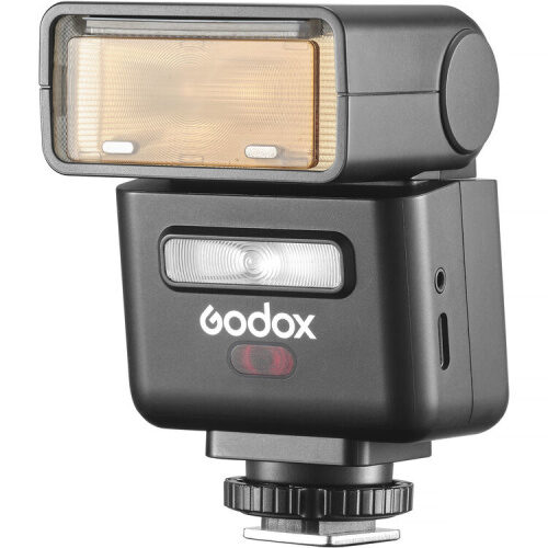 Godox iT32 mini-välk magnetilise oranži värvifiltriga