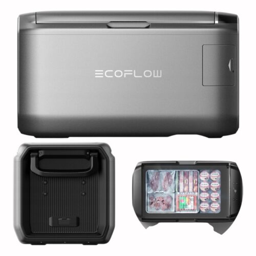 Kaasaskantav külmik EcoFlow Glacier Classic kolmest vaatenurgast