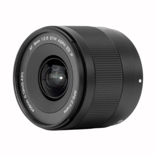 Viltrox AF 9mm F/2.8 Air Sony E APS-C objektiiv eest küljelt