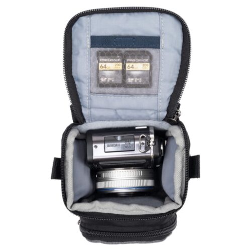 Think Tank Mirrorless Mover 5 V2 on kompaktne kaamerakott peeglita kaamerale. Pealt vaade kotti.