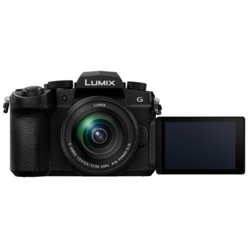 Panasonic Lumix G97 VARIO 12-60mm eest vaade ekraan avatud