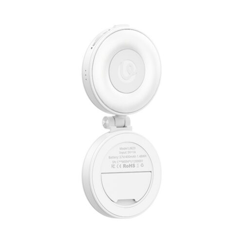 Ulanzi LM23 magnetiline täitevalgus nutitelefonile (valge) avatud