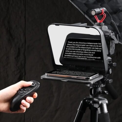 Ulanzi RT02 Foldable Teleprompter kokkupandav teleprompter sisuloojatele puldiga
