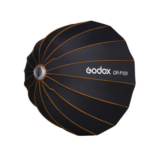 Godox QR-P120 softbox Bowensi kinnitusega tagantvaates