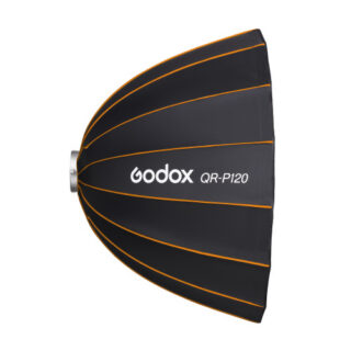 Godox QR-P120 paraboolne softbox külgvaates 120 cm