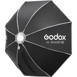 Godox UL-Box-Octa-90 oktagon softboks Bowens bajonetiga, tagantvaade