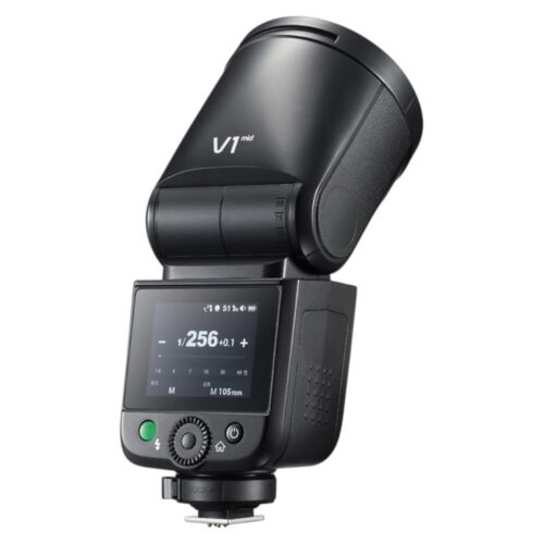 Godox Speedlite V1 Mid tagant LED ekraaniga