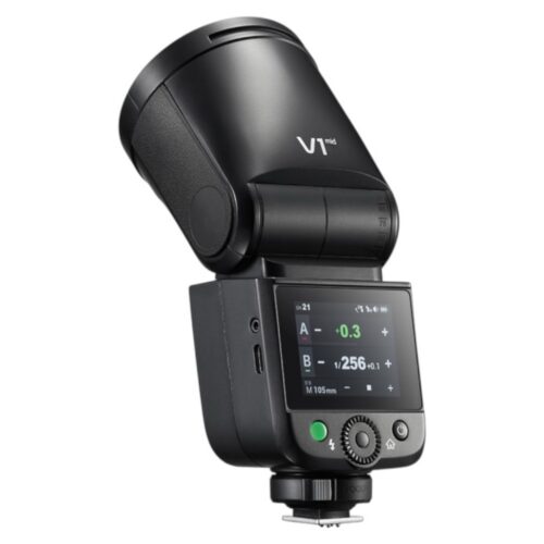Godox Speedlite V1 Mid tagant LED ekraaniga