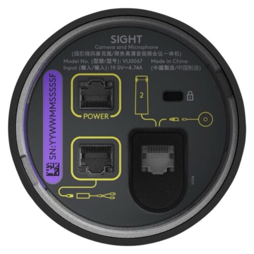 Logitech Sight Conference camera colour 4K audio PoE Plus alt vaade