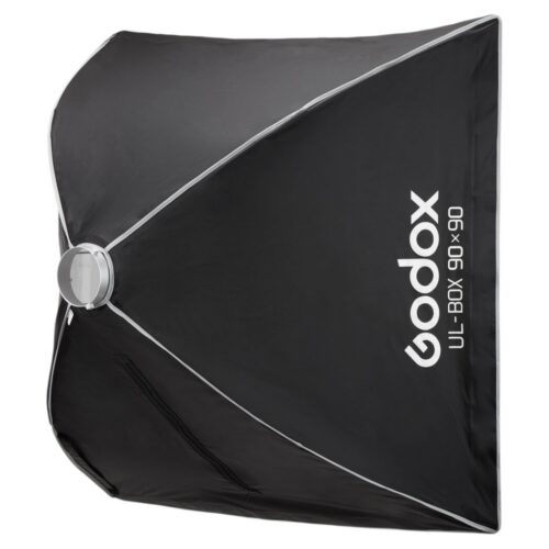 Godox UL-Box-90 kiiravatav softbox Bowens kinnitusega 90 × 90 cm tagant