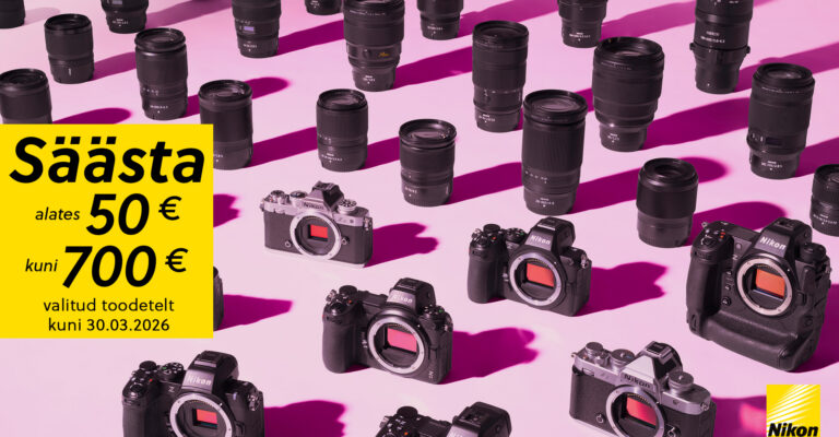 Nikoni kevadine hinnasoodustus kaameratele ja objektiividele 27.02–30.03
