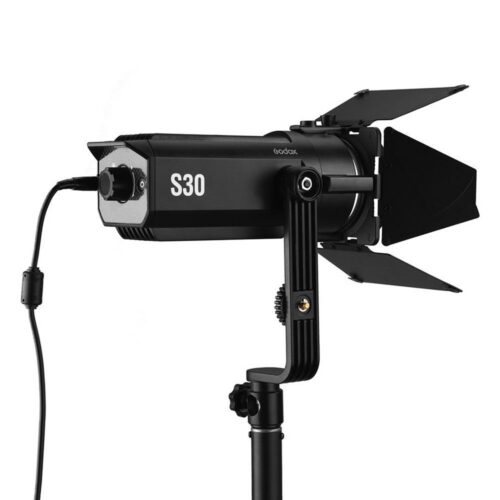 Godox S30 LED fookusvalgusti koos toiteallikaga