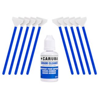 Caruba Full-frame Cleaning Swab Kit (10 Swabs 24mm + Cleaning Fluid 30ml)