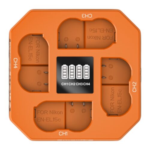 SmallRig 5747 Four-Channel Camera Battery Charger for EN-EL15c neljale akule