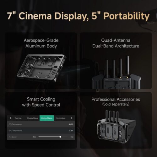 Accsoon CineView M7 Pro 7" 4K salvestav monitor WiFi TX/RX 7" kino monitori