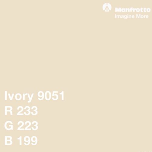 Manfrotto paberist fototaust 2.75X11M Ivory RGB