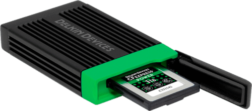 Delkin Devices CFexpress Type B mälukaardilugeja USB 3.1 Gen 2 alumiiniumkorpusega