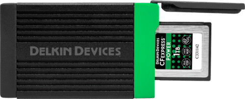 Delkin CFexpress Type B mälukaardilugeja koos kaardiga