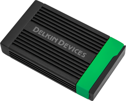 Delkin CFexpress Type B kaardilugeja kompaktne disain