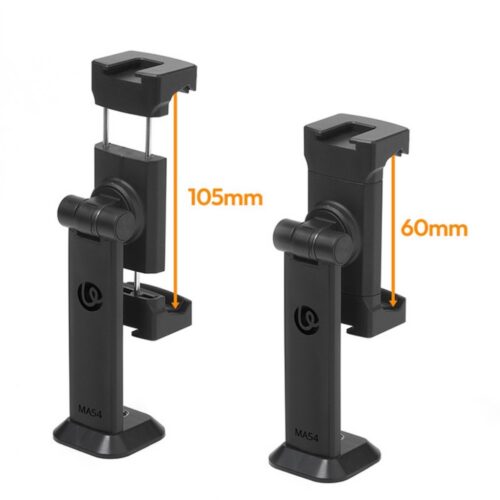 Ulanzi MA54 Uka telefoni statiivihoidiku ava vahemik