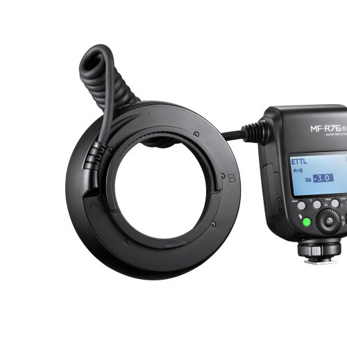 Godox MF-R76N makro rõngasvälk Nikon kaamerale