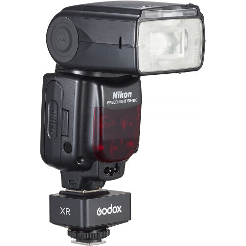 Godox XR – TTL juhtmevaba vastuvõtja Canonile ja Nikonile- välgu all