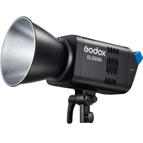 Godox DL330Bi – Bi-Color LED COB valgusti külgvaates reflektoriga