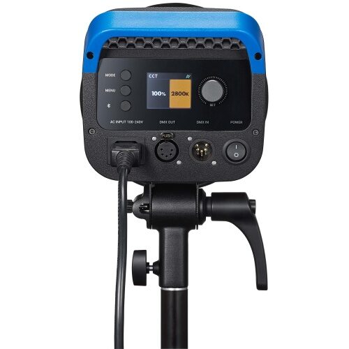 Godox DL330Bi – Bi-Color LED COB videovalgusti tagantvaates led ekraaniga