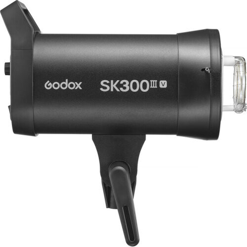 Godox SK300III-V – LED seadistuslambiga stuudiovälk külgvaade