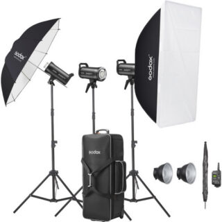 SK400IIIV-D - Studio Flash Kit (3xSK400III-V & Accessories)