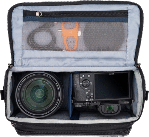 Think Tank Mirrorless Mover 25 V2 kaamerakott – Coast Green kaamerate paigutus