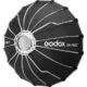 Godox QR-P60T – kiirkinnitusega parabolik softbox 60 cm Bowens bajonetiga tagantpoolt vaadatuna