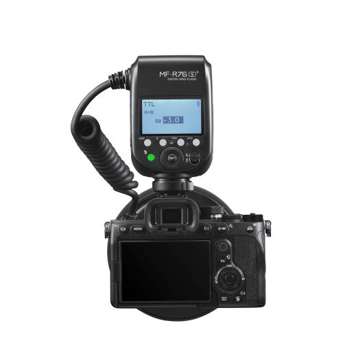 Godox MF-R76S+ Dental Flash Sony – hambafoto TTL ringvälk tagantpoolt vaates