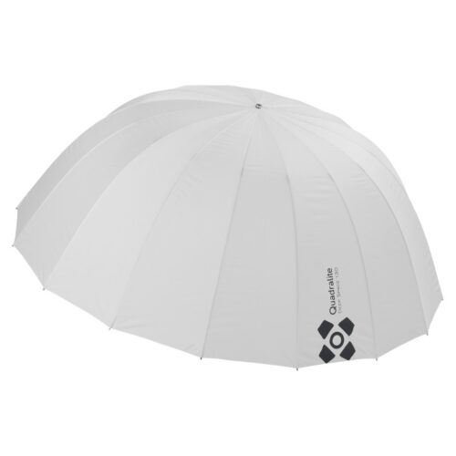 Quadralite Deep Space valge läbikumav vihmavari 130 cm pealt