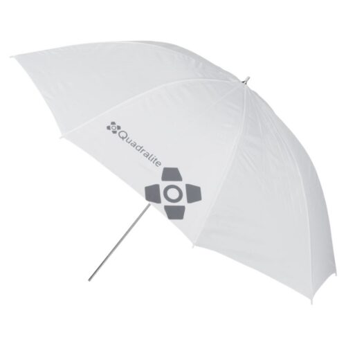 Quadralite Umbrella White Transparent 120 cm küljelt