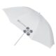Quadralite Umbrella White Transparent 120 cm küljelt