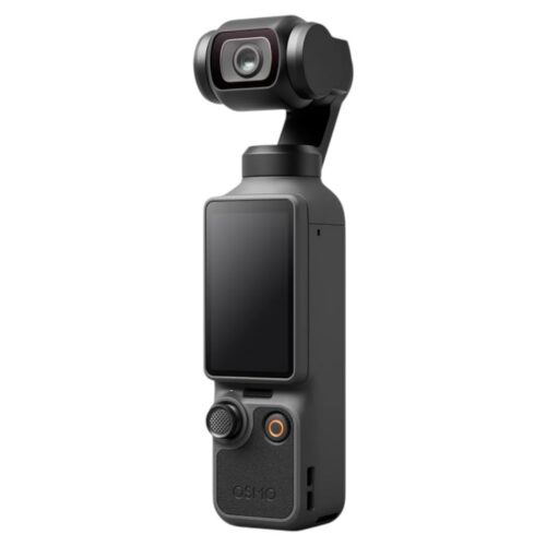 DJI Osmo Pocket 4 Creator Combo eest küljelt ekraan story asendis