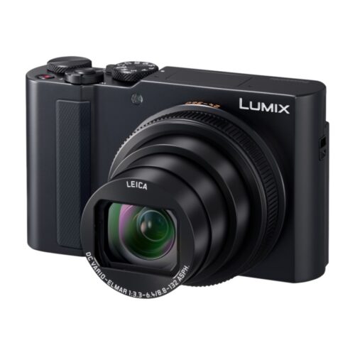 Panasonic TZ300 Black ees küljelt vaade suum pool avatud