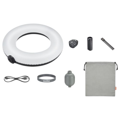 Godox RGB LED täispuhutav ringvalgusti LR150R Air komplektis