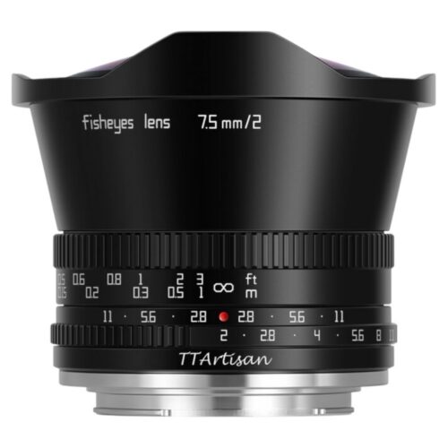TTArtisan 7.5mm f/2.0 Fisheye Nikon Z (DX) küljelt